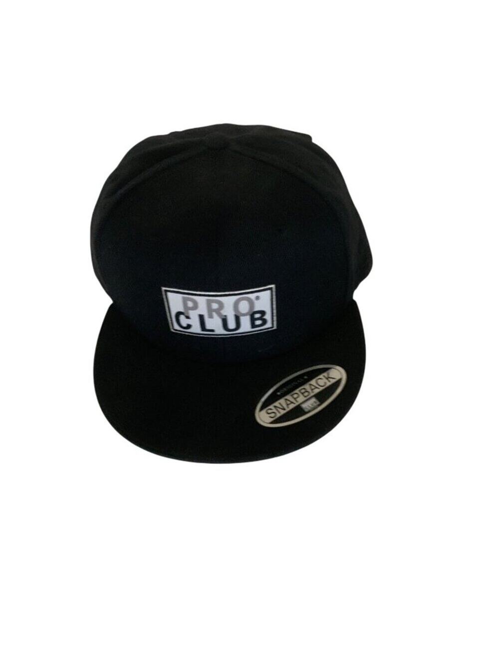 Pro Club Black Snapback Cap Adjustable Fit Stylish Casual Hat
